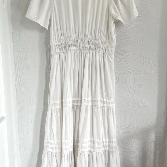 White Linen Anthropologie Somerset Maxi Dress - Picture 4 of 11